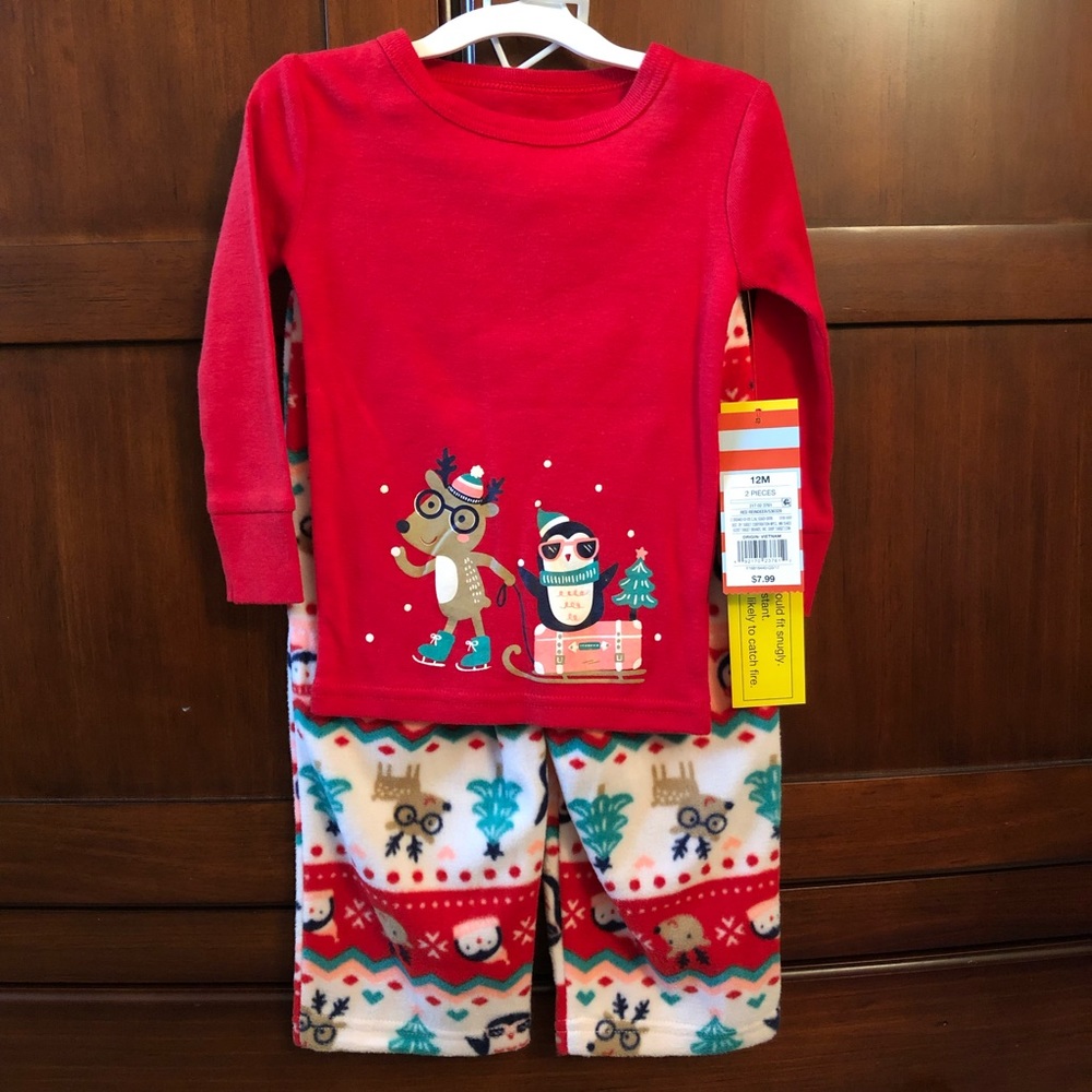 ❤️ 4/$20 NWT Reindeer & Penguin Christmas Pajamas